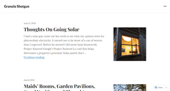 Desktop Screenshot of granolashotgun.com